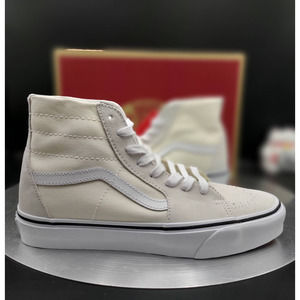 Vans Sk8-Hi Tapered Suede Canvas 'Marshmallow' Men's Size 8 Women's Size 9.5